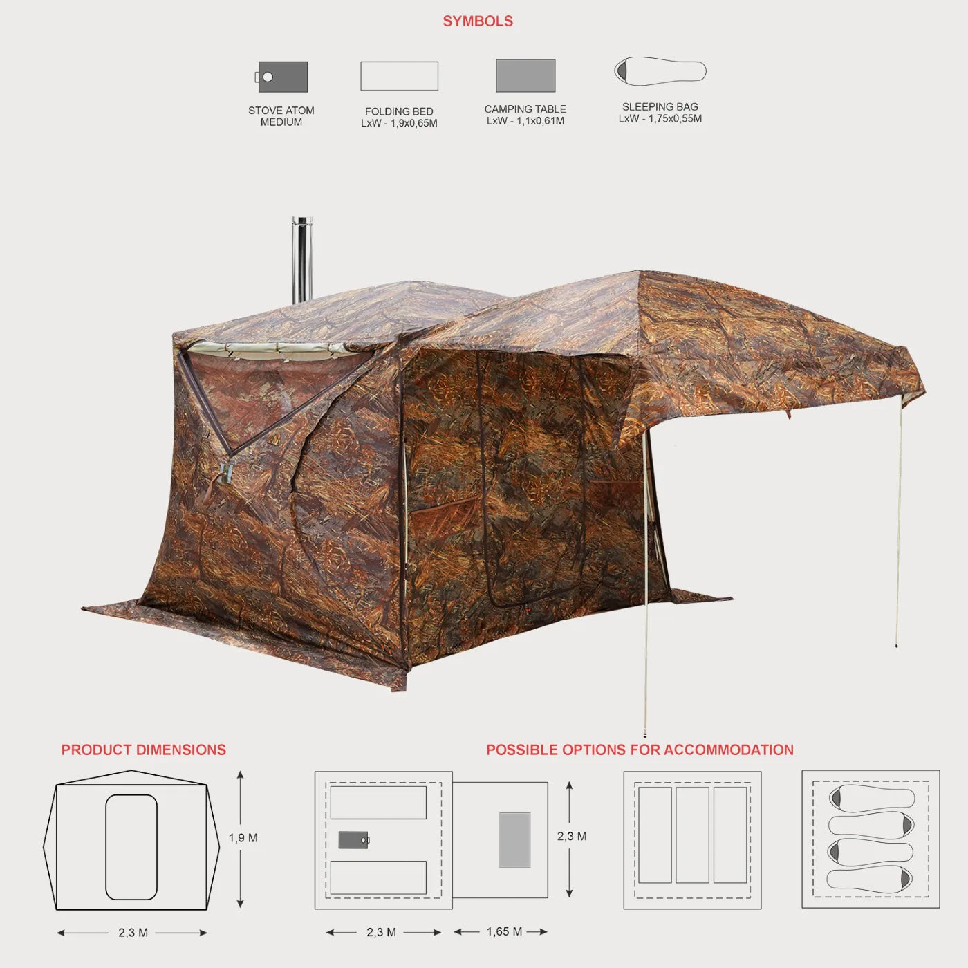 Bereg Cube Tent 2.20