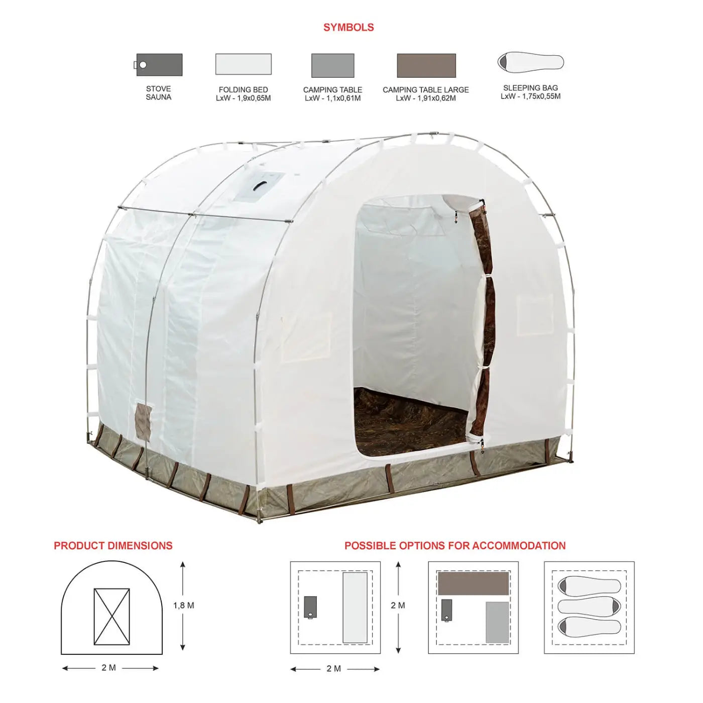 Bereg Inner Fly for Sauna Tents