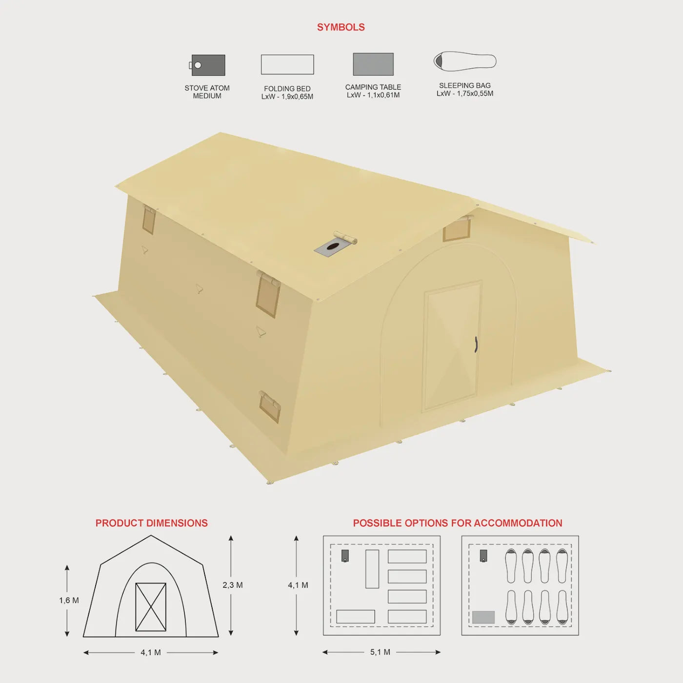 Bereg Pavilion Tent 10M