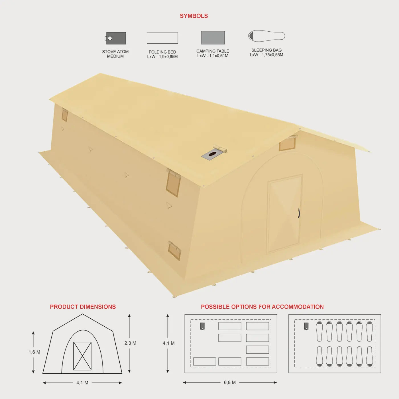 Bereg Pavilion Tent 15M
