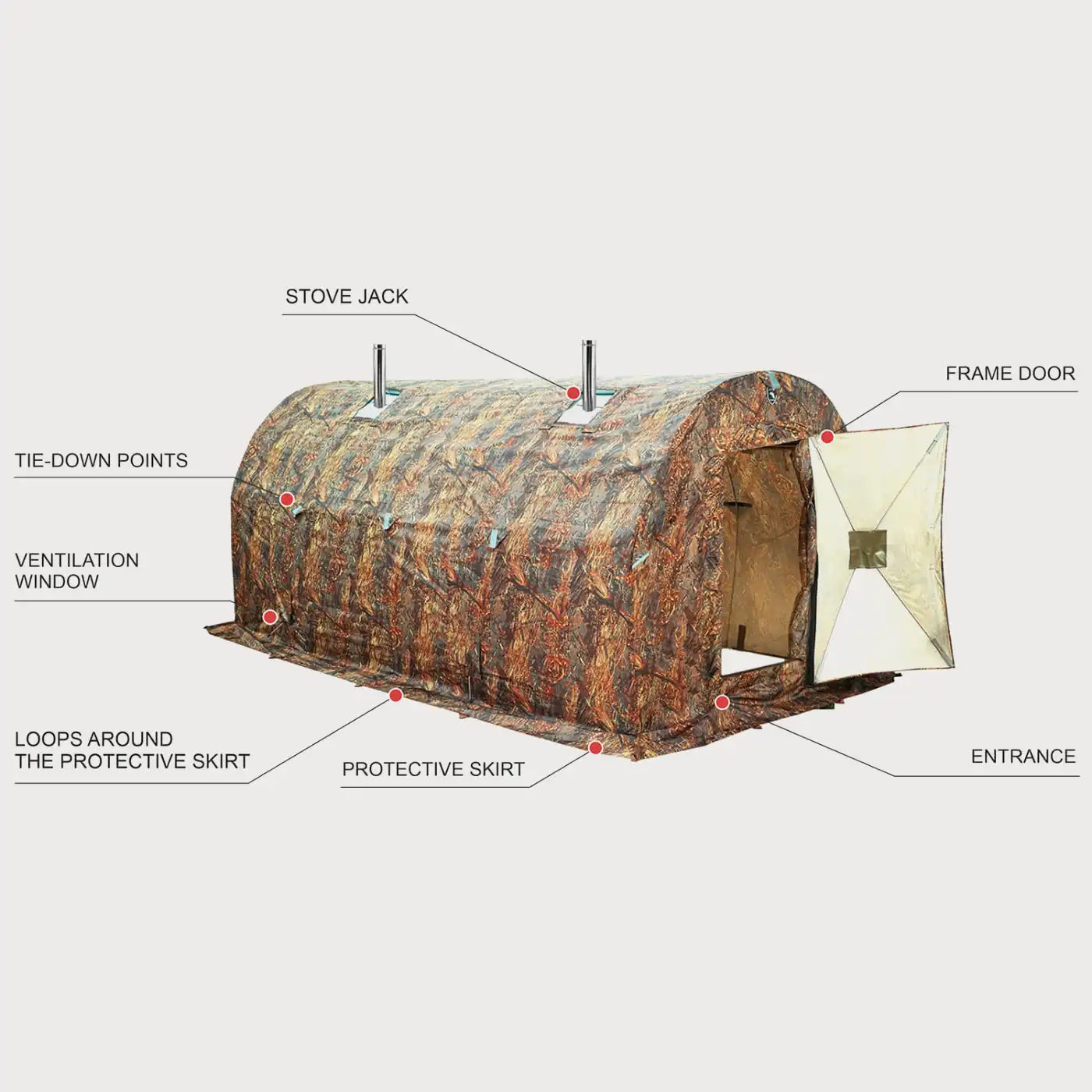 Bereg Sauna Tent 4×2