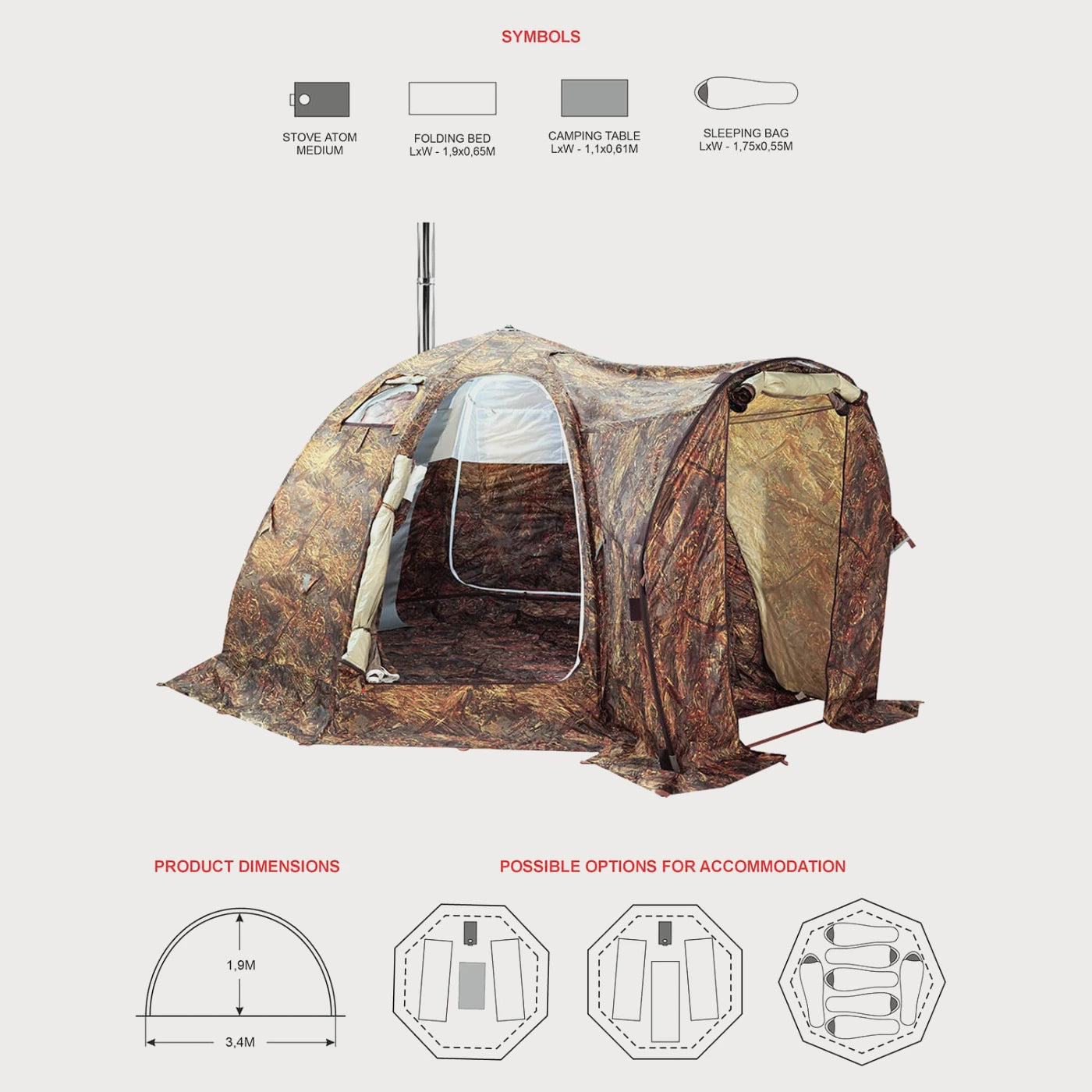 Bereg Universal Tent UP-2 Deluxe