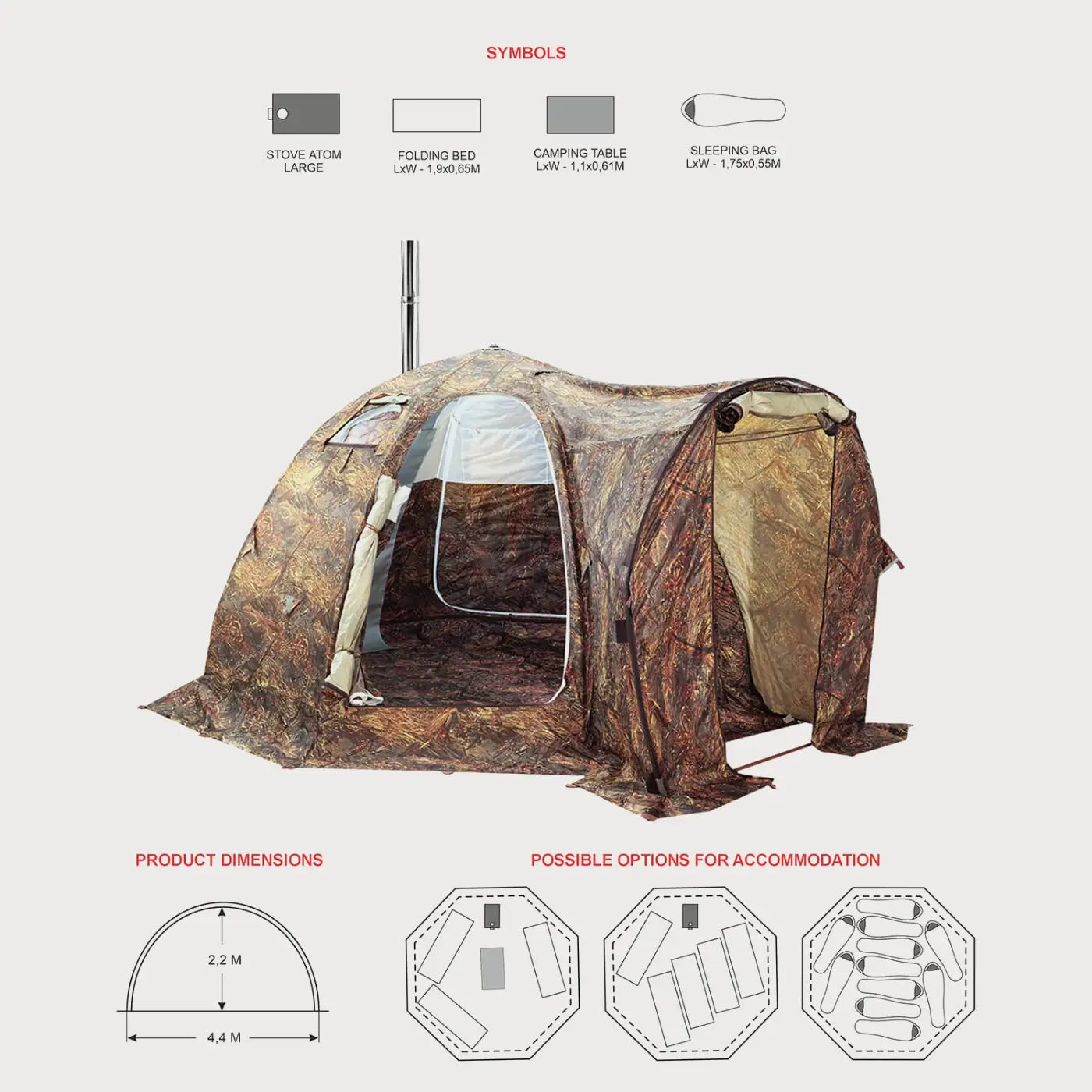 Bereg Universal Tent UP-5 Deluxe