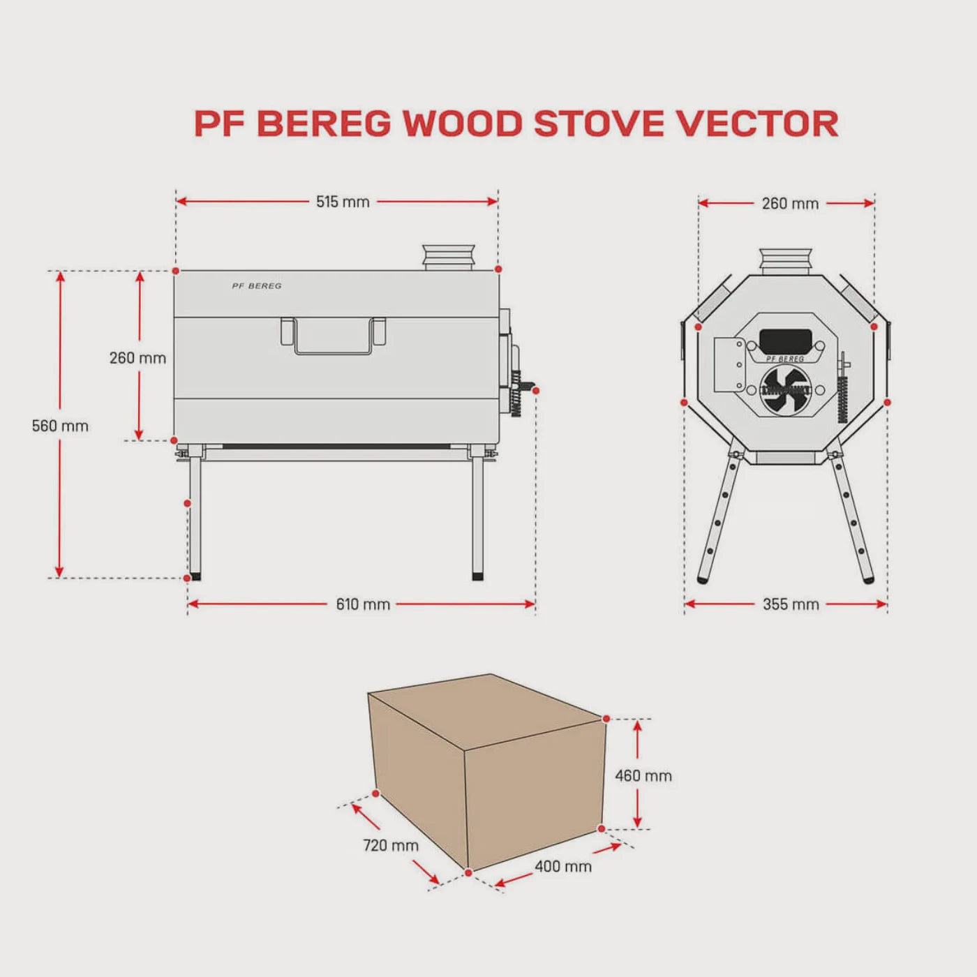 Bereg Wood Stove Vector